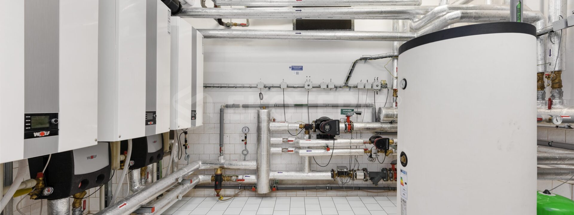 rekonstrukce kotelny 300 kW náměstí Hrdinů Praha 4 – pohled na kotelnu