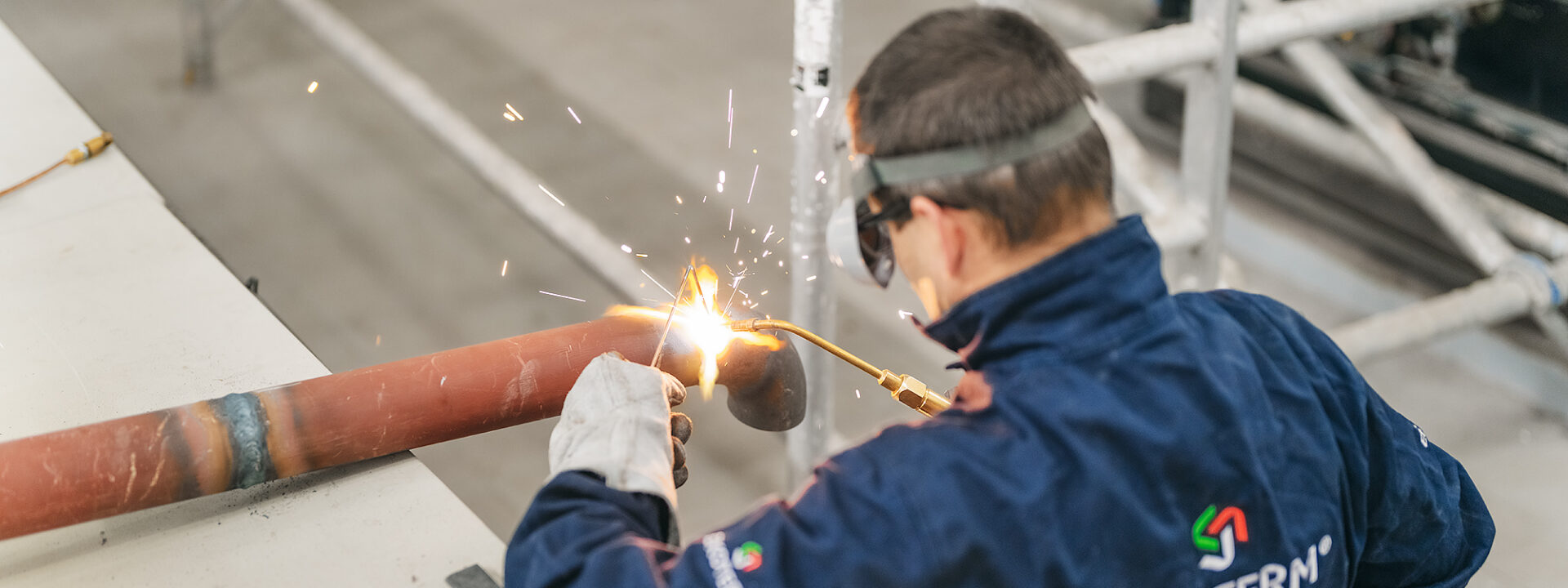 Rekonstrukce kotelny a sváření potrubí