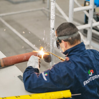 Rekonstrukce kotelny a sváření potrubí