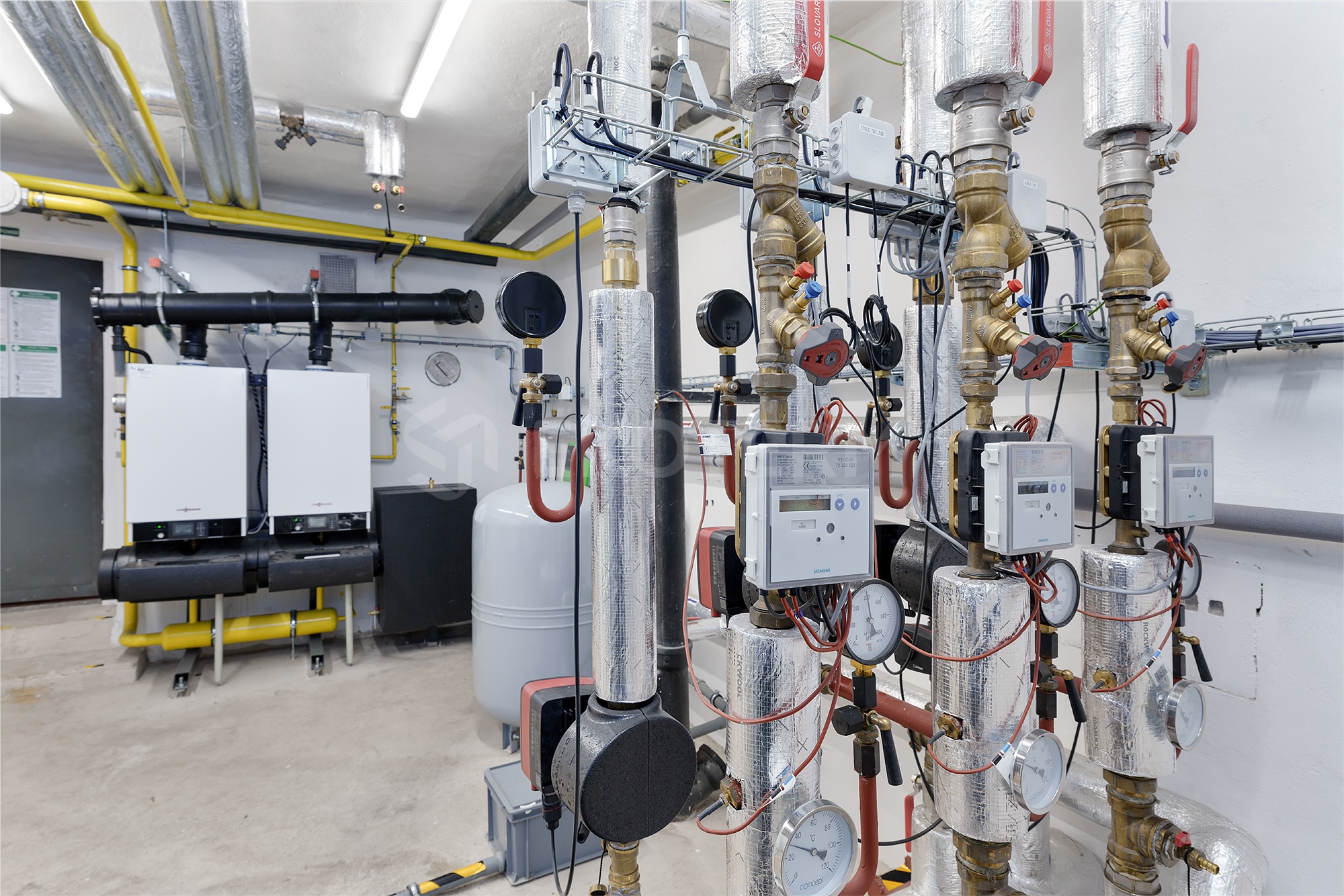 rekonstrukce kotelny 100 kW bytový dům Nusle – celkový pohled na kotelnu