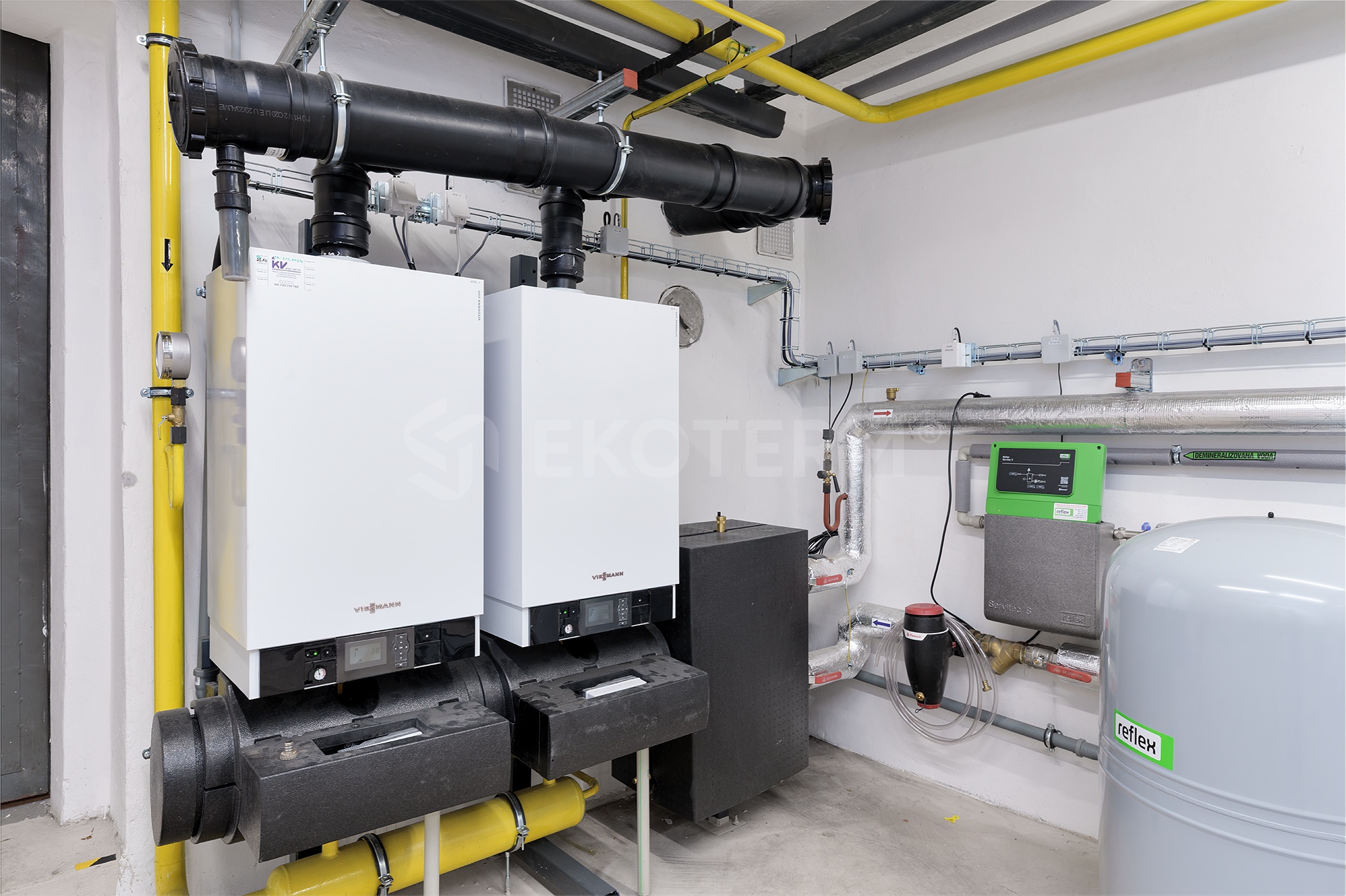 rekonstrukce kotelny 100 kW bytový dům Nusle – plynový kotel a příslušenství