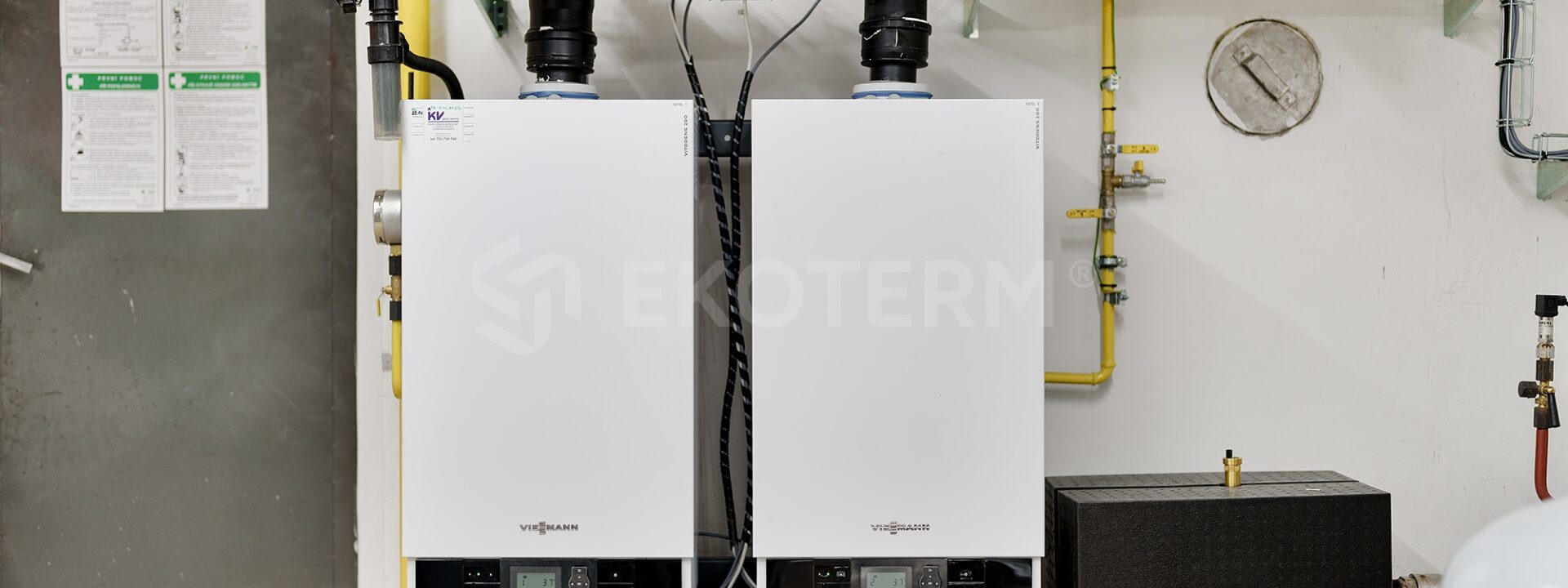 rekonstrukce kotelny 100 kW bytový dům Nusle – pohled na kotelnu