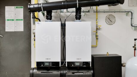 rekonstrukce kotelny 100 kW bytový dům Nusle – pohled na kotelnu