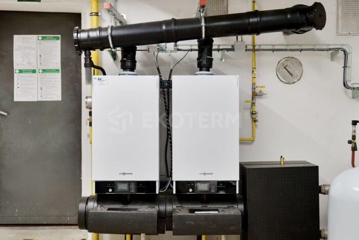 rekonstrukce kotelny 100 kW bytový dům Nusle – pohled na kotelnu