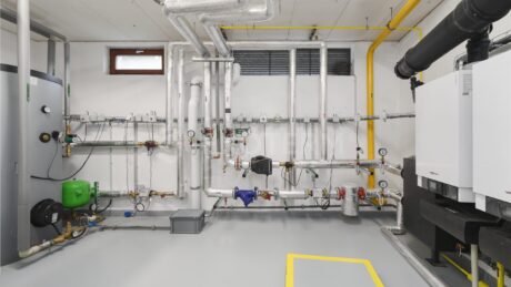 rekonstrukce kotelny 300 kW bytový dům Na Zemance Praha 4 – celkový pohled na kotelnu