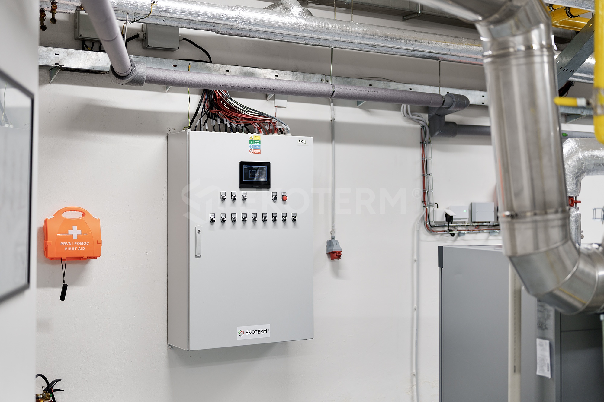 rekonstrukce kotelny 480 kW rezidence Holečkova – vybavení kotelny