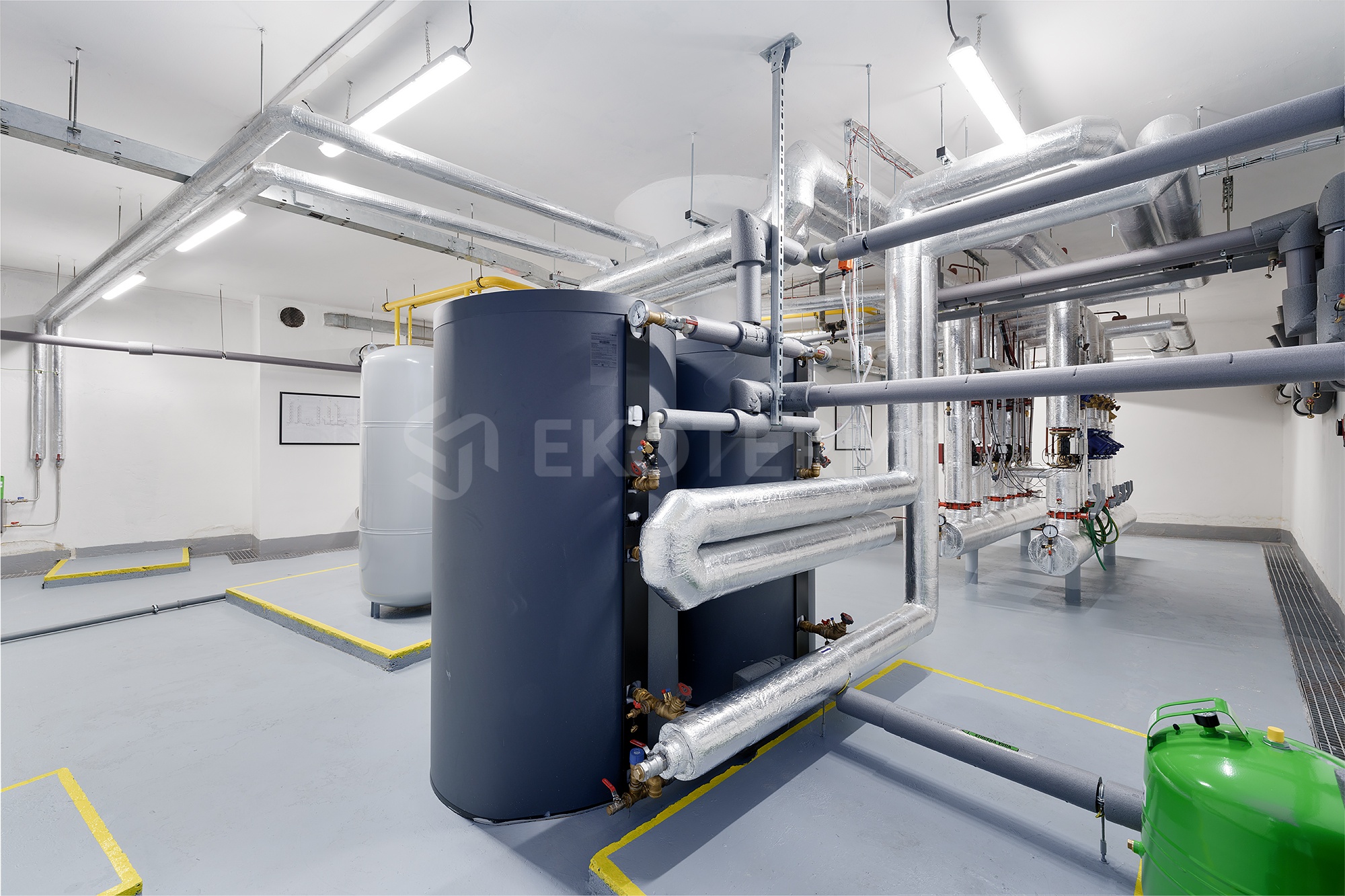 rekonstrukce kotelny 480 kW rezidence Holečkova – nová kotelna po rekonstrukci