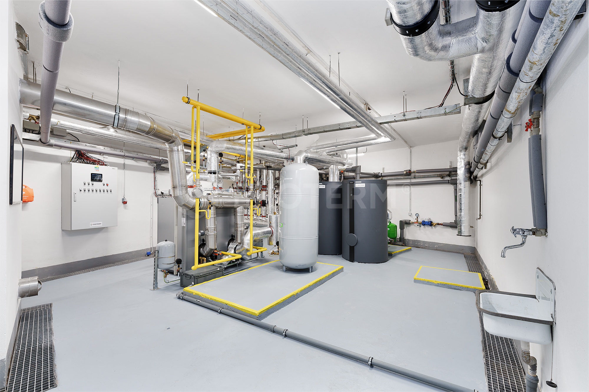 rekonstrukce kotelny 480 kW rezidence Holečkova – instalace v kotelně