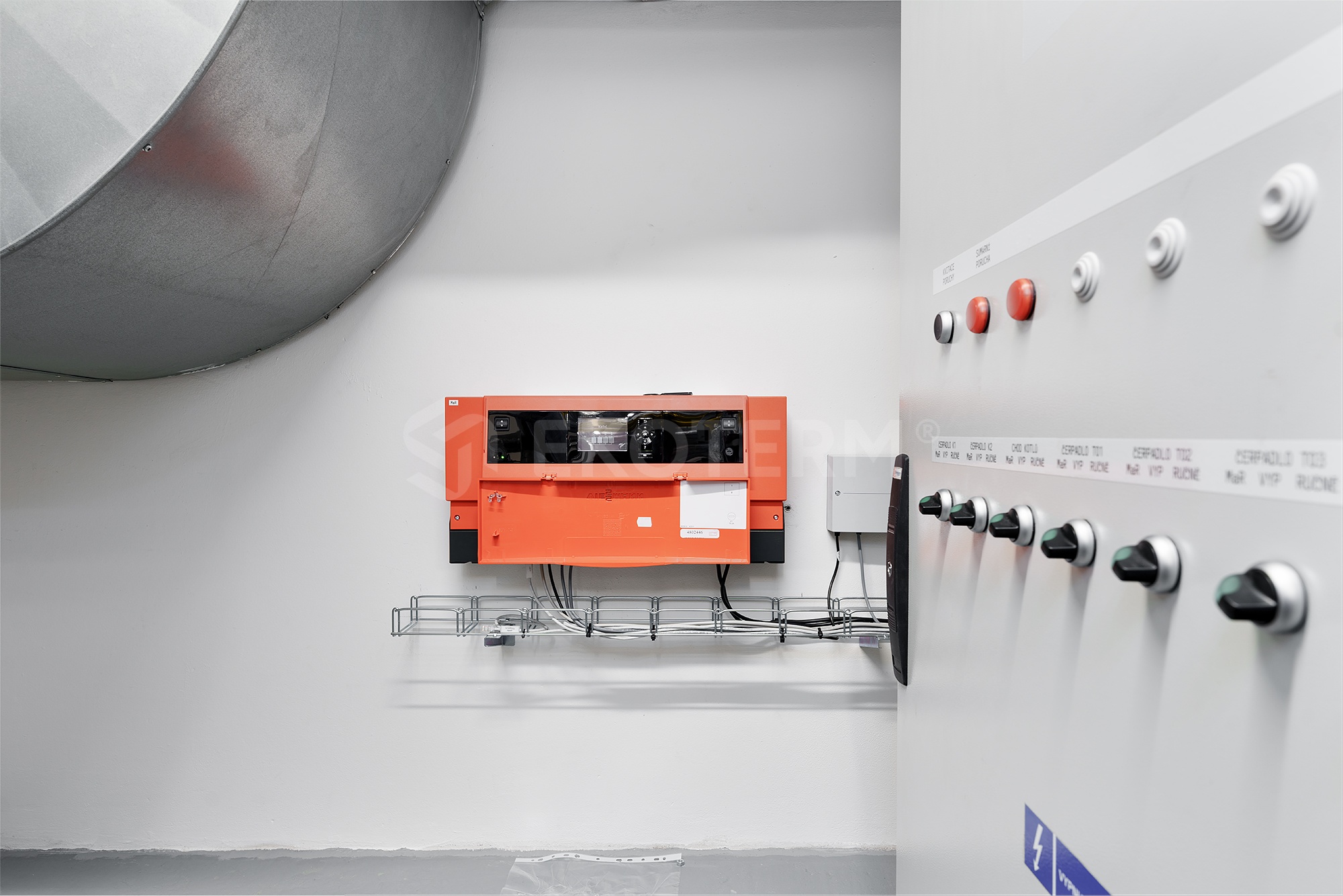 rekonstrukce kotelny 800 kW bytový dům Sacre Coeur – plynový kotel a příslušenství