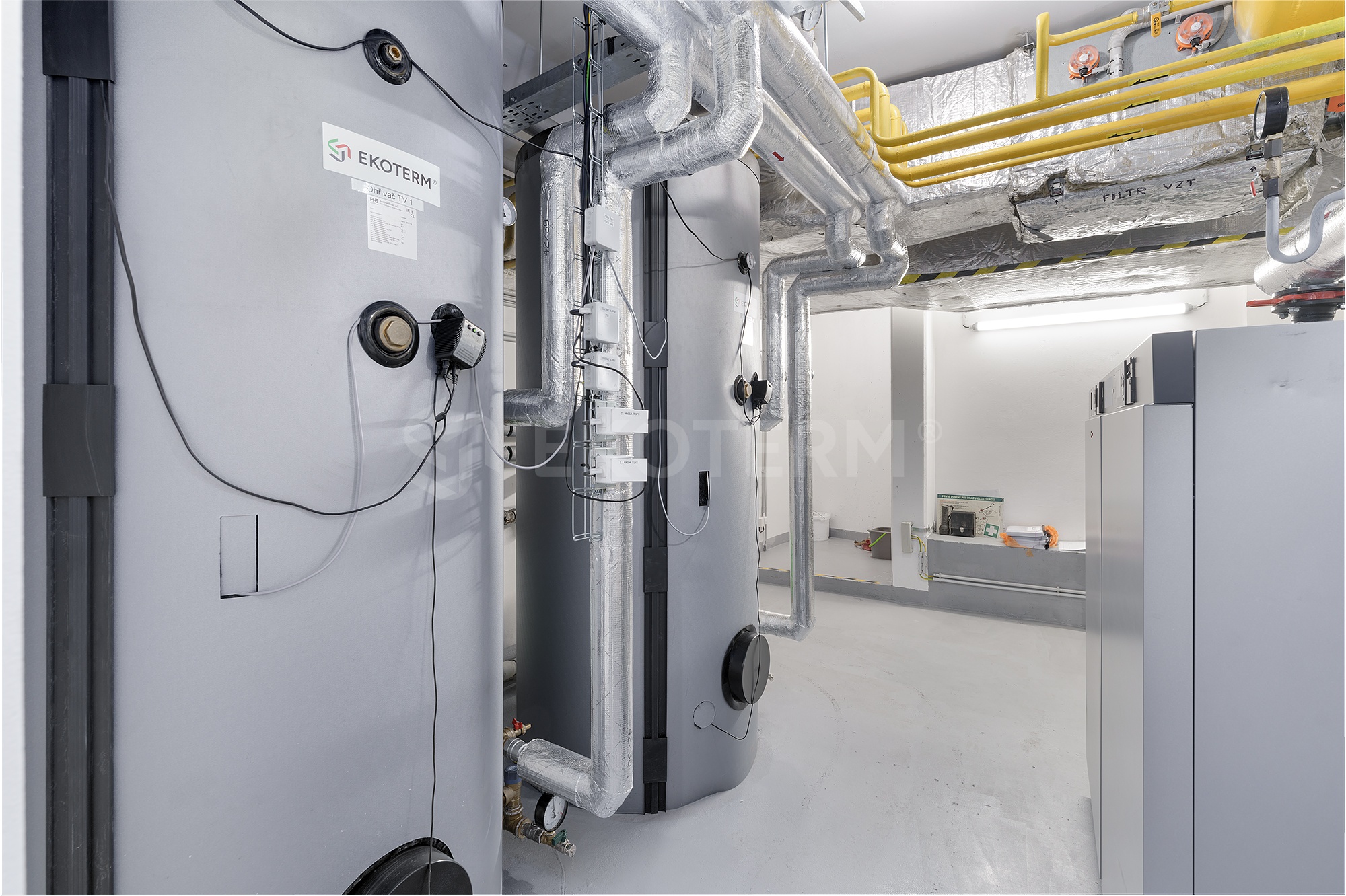 rekonstrukce kotelny 800 kW bytový dům Sacre Coeur – vybavení kotelny